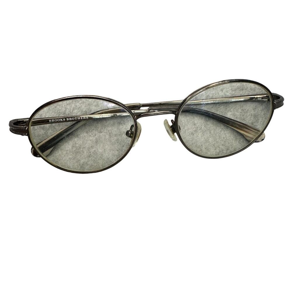 Brooks Brothers Scholar Round Bronze Metal Eyeglasses Wire